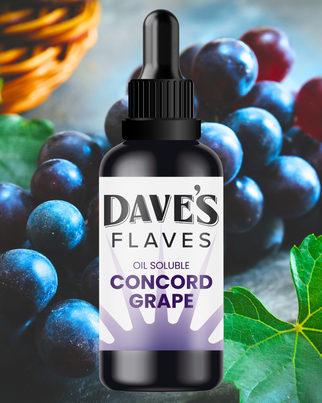 Dave’s Flaves – Premium Concord Grape (Oil-Soluble, MCT)
