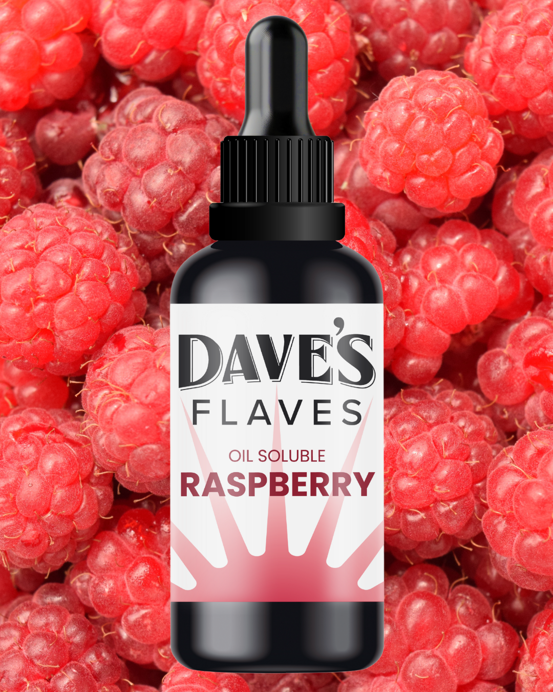 Dave’s Flaves – Premium Raspberry (Oil-Soluble, MCT)